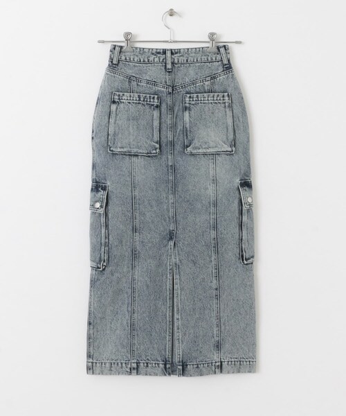 SENSE OF PLACE by URBAN RESEARCH（センスオブプレイスバイアーバンリサーチ）の「カーゴデニムスカート（デニムスカート・レディース・L.INDIGO/D.INDIGO・S/M）」の12枚目の写真