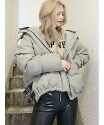 GYDA | サイドベルト2WAYミドルダウンコート(ダウンジャケット/コート)