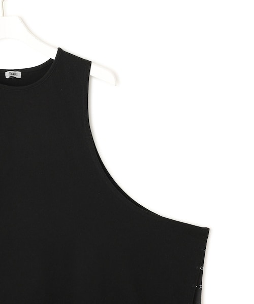 ADAM ET ROPE'(アダムエロペ)の「【TanC(タンク)】SIDE OPEN TANKTOP(タンクトップ・レディース・ブラック/ホワイト・F)」の7枚目の写真