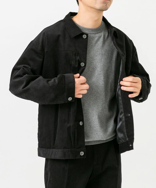 URBAN RESEARCH ROSSO（アーバンリサーチロッソ）の「『XLサイズあり』リラックスコーデュロイブルゾン（ブルゾン・メンズ・KHAKI/MOCHA/BLACK・M/L/XL）」の9枚目の写真