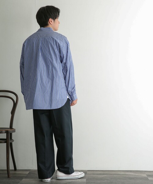 SENSE OF PLACE by URBAN RESEARCH（センスオブプレイスバイアーバンリサーチ）の「センタープレスストレートタックチノパンツ（チノパンツ・メンズ・GREIGE/BLACK・M/L）」の7枚目の写真