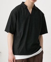 nissen | きれいめトップス2点セット（シアースキッパーポロ＋タンクトップ）(ポロシャツ)