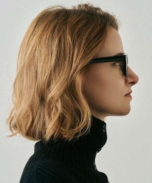SENSE OF PLACE by URBAN RESEARCH(センスオブプレイスバイアーバンリサーチ)の「NUEF nuef0136(メガネ・レディース・BLACK/KHAKI/CLEAR×BLK・One)」の6枚目の写真