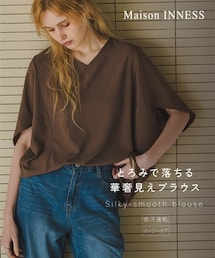 nissen | ドライワッシャー立体フォルムブラウス(イージーケア・吸汗速乾)<大きいサイズ有>(シャツ/ブラウス)