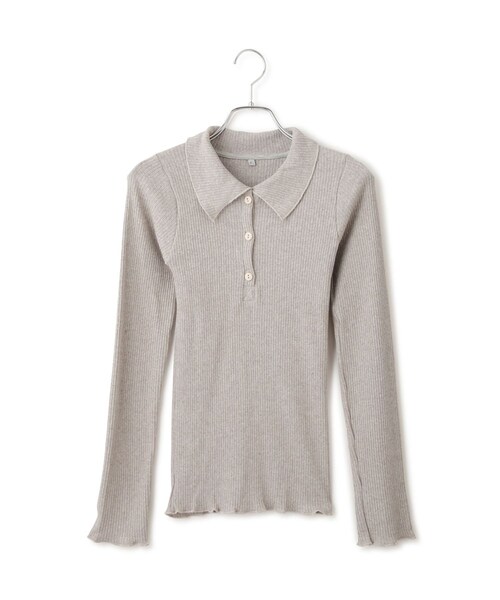 ADAM ET ROPE'(アダムエロペ)の「【Baserange(ベースレンジ)】DUAL LONG SLEEVE TEE(ニット/セーター・レディース・ライトグレー・S)」の20枚目の写真