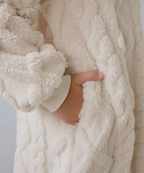 ROPE' PICNIC（ロペピクニック）の「【KIDS/キッズ】ケーブルボアワンピース（ワンピース・キッズ・キナリ/ブラウン・120/130/140/150）」の22枚目の写真