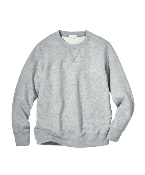 nissen（ニッセン）の「裏起毛クルーネックトレーナー（スウェット・メンズ・杢ライトグレー/杢グレー/ダークグリーン/ネイビー/黒・M/L/LL/3L/4L/5L/6L/8L/10L）」の3枚目の写真