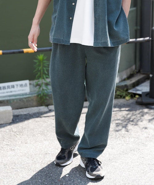 URBAN RESEARCH DOORS（アーバンリサーチドアーズ）の「FORK&SPOON　ピグメントプリントパンツ（その他パンツ・メンズ・GRAY/GREEN・4/5）」の2枚目の写真