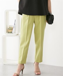 nissen | ラクしてキレイ見え　テーパードカラーパンツ(パンツ)