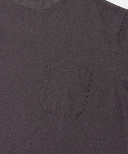 URBAN RESEARCH Sonny Label（アーバンリサーチサニーレーベル）の「接触冷感リネン混ショートスリーブTシャツ（Tシャツ/カットソー・メンズ・ストライプ/チャコール/ブラック・M/L/XL）」の21枚目の写真