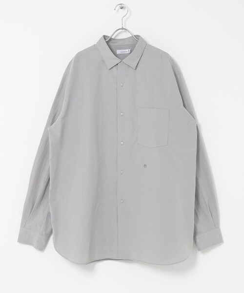 EKAL（エカル）の「nanamica　Regular Collar Wind Shirts（シャツ/ブラウス・メンズ・Sax/Gray・M/L/XL）」の4枚目の写真