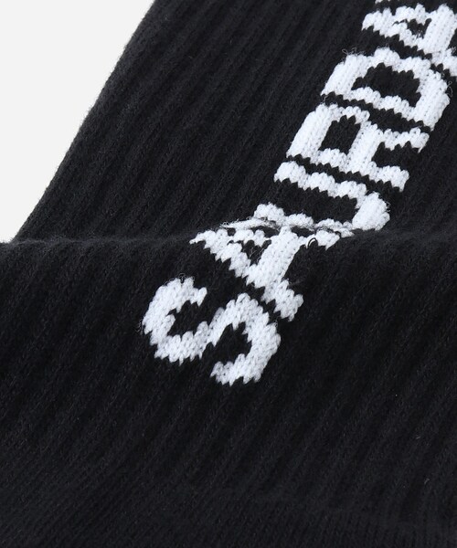 Saturdays NYC(サタデーズ ニューヨークシティ )の「LOGO SOCK(ソックス/靴下・レディース・ブラック/ホワイト・F)」の6枚目の写真