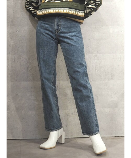 EVRIS（エヴリス）の「VINTAGE RETOUCH ボーイズデニムパンツ（デニムパンツ・レディース・ブラック/インディゴ/カーキ・M/S）」の6枚目の写真