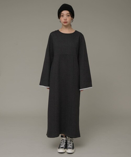 URBAN RESEARCH Sonny Label（アーバンリサーチサニーレーベル）の「リラクシースウェットドレスワンピース（ワンピース・レディース・チャコール/グレー/ブラウン・FREE）」の13枚目の写真