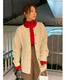 Ungrid | 2wayケーブルニットカーデ(カーディガン/ボレロ)