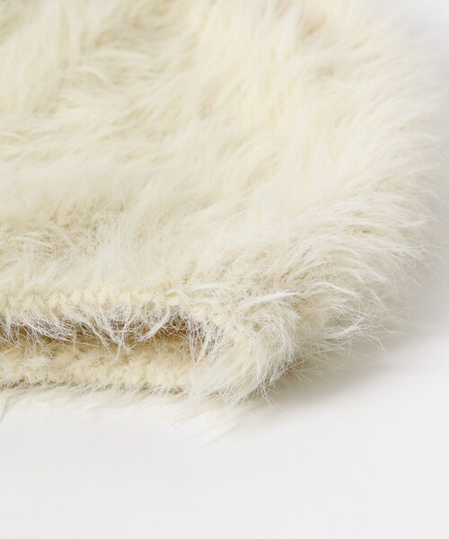 SENSE OF PLACE by URBAN RESEARCH(センスオブプレイスバイアーバンリサーチ)の「『別注』さらさ×SENSE OF PLACE シャギービーニー(ニットキャップ/ビーニー・レディース・OFF WHITE/GRAY・one)」の16枚目の写真