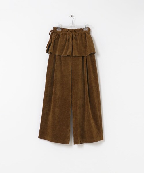 LAATO（ラート）の「wrinkle velor wide pants（その他パンツ・レディース・クリーム/キャラメル/シャドウ・FREE）」の9枚目の写真