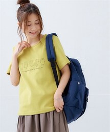 nissen | 【綿１００％】プリントTシャツ（接触冷感・UVカット）（選べる柄）(Tシャツ/カットソー)