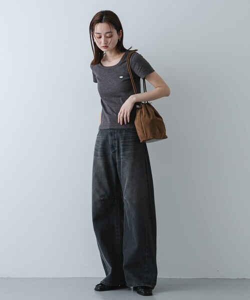 SENSE OF PLACE by URBAN RESEARCH（センスオブプレイスバイアーバンリサーチ）の「マチツキキンチャクバッグ（ハンドバッグ・レディース・BROWN/BEIGE/L.PINK・One）」の8枚目の写真