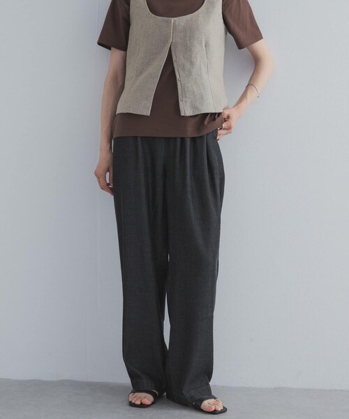 URBAN RESEARCH DOORS（アーバンリサーチドアーズ）の「リヨセルデニムイージーパンツ（デニムパンツ・レディース・BLACK/INDIGO・M/L）」の4枚目の写真