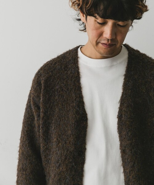 URBAN RESEARCH DOORS（アーバンリサーチドアーズ）の「MIXカラー ヘアリーニットカーディガン（カーディガン/ボレロ・メンズ・BLUE/BROWN/CHARCOAL・M/L）」の16枚目の写真