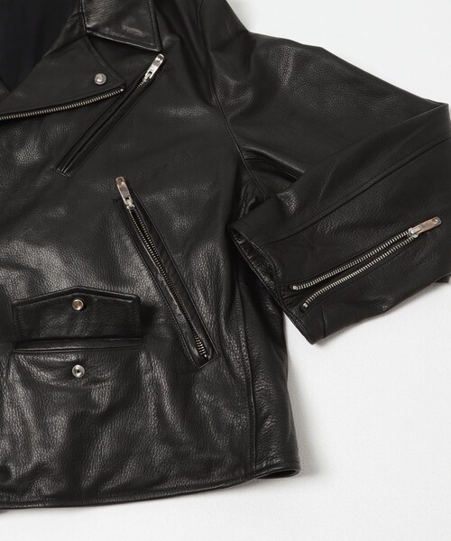 URBAN RESEARCH（アーバンリサーチ）の「PORTER CLASSIC　PC RIDERS JACKET W（ライダースジャケット・メンズ・BLACK・L/XL）」の5枚目の写真