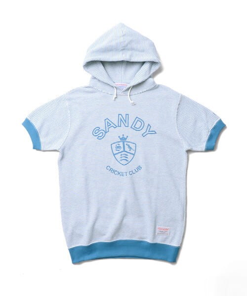 URBAN RESEARCH DOORS（アーバンリサーチドアーズ）の「GYMPHLEX ショートスリーブフードパーカー（パーカー・メンズ・AZURE/WHITE/PALM/WHITE・M/L）」の11枚目の写真