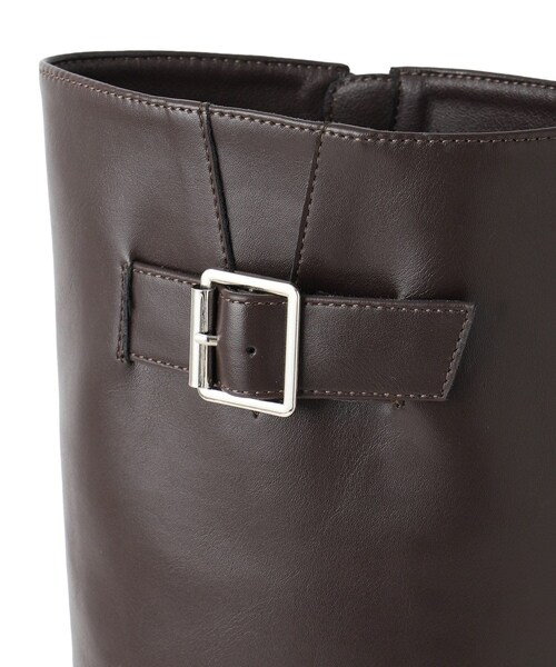 VIS(ビス)の「サイドバックルタンクソールロングブーツ(ブーツ・レディース・ブラック/ダークブラウン・L/M/S)」の19枚目の写真
