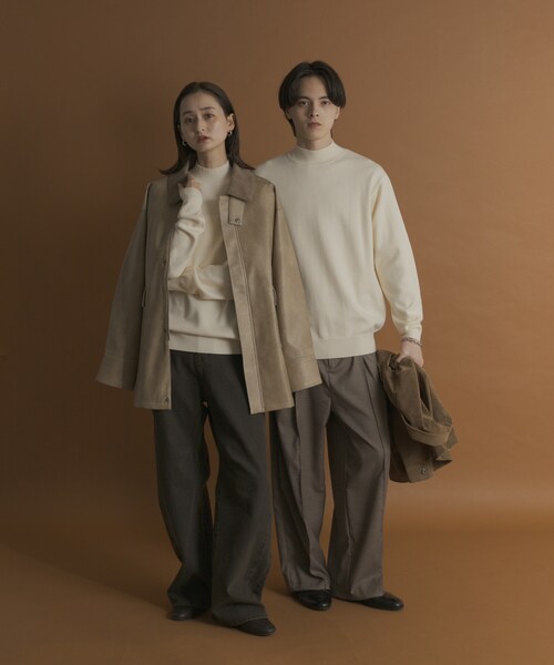 SENSE OF PLACE by URBAN RESEARCH（センスオブプレイスバイアーバンリサーチ）の「『一部WEB限定カラー』『洗濯可/毛玉防止』ストレッチモックネックニット（ニット/セーター・メンズ・IVORY/BLACK/NAVY/RED/BROWN/CHARCOAL/BEIGE/MINT/MUSTARD・M/L）」の17枚目の写真