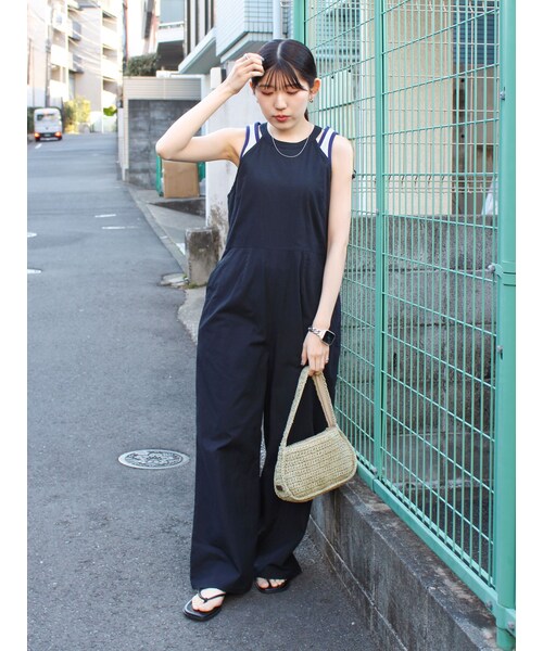 Ungrid（アングリッド）の「【WEB限定】アメスリデザインロンパース（ロンパース・レディース・ブラック/イエロー/ミックス・S/M/F）」の6枚目の写真