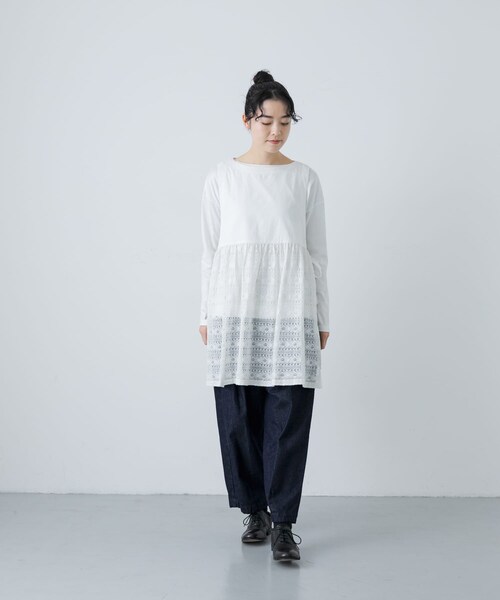 かぐれ(カグレ)の「Khadi&co. ECLIPSE(チュニック・レディース・WH・M)」の6枚目の写真