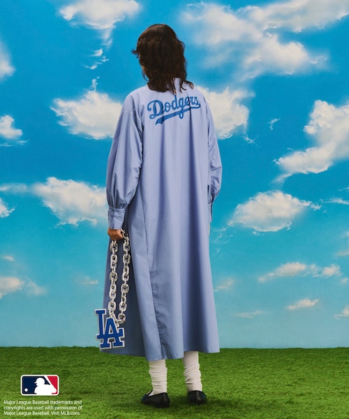 ROPE' PICNIC（ロペピクニック）の「【MLB COLLECTION BY JUN】リボンタイシャツワンピース（シャツワンピース・レディース・ネイビー/ブルー/サックス・38）」の15枚目の写真