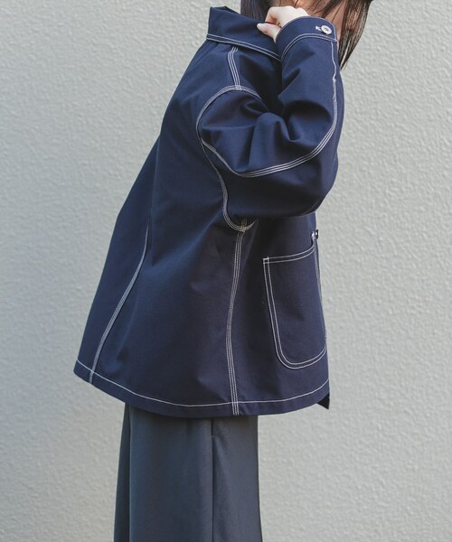 URBAN RESEARCH DOORS（アーバンリサーチドアーズ）の「FORK&SPOON　PEダックジャケット（カバーオール・レディース・NAVY/IVORY・1）」の16枚目の写真