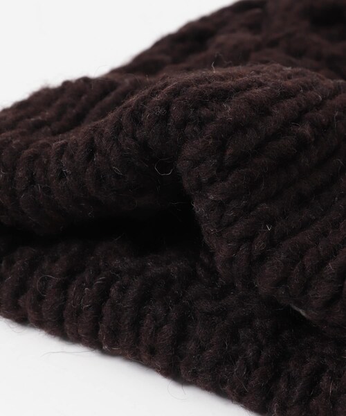 かぐれ（カグレ）の「ペルーアランワッチキャップ（ニットキャップ/ビーニー・レディース・GRAY/COFFEE・Free）」の7枚目の写真