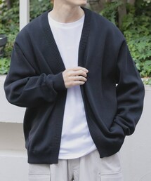 ITEMS URBANRESEARCH（アイテムズ アーバンリサーチ）の「『洗濯可/抗菌/防臭/UVカット』高機能リブニットカーディガン+インナー セット（ニット/セーター）」