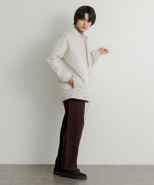 SENSE OF PLACE by URBAN RESEARCH（センスオブプレイスバイアーバンリサーチ）の「パデットキルティングコーチジャケット（その他アウター・メンズ・KHAKI/IVORY/BLACK・M/L）」の12枚目の写真