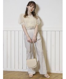 dazzlin | チュールスリーブシアーニットトップス(ニット/セーター)