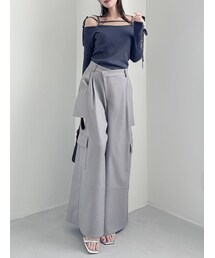 dazzlin | サイドオープンカーゴワイドパンツⅡ(カーゴパンツ)