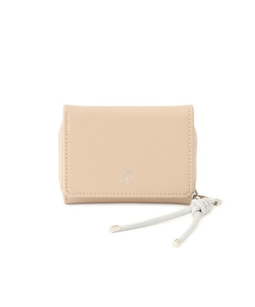 ROPE' PICNIC（ロペピクニック）の「コードストラップ付き三つ折りウォレット（財布・レディース・ブラック/ブラウン/ベージュ系・F）」の6枚目の写真
