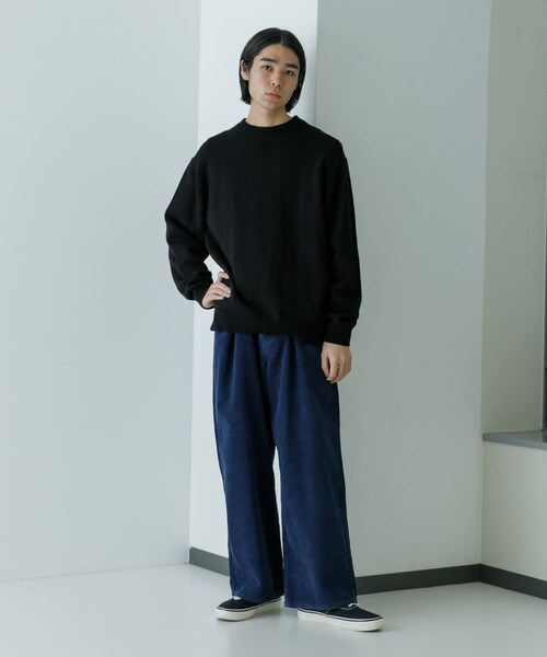 URBAN RESEARCH（アーバンリサーチ）の「『別注』RUSSELL ATHLETIC×UR　CREW NECK PULLOVER（ニット/セーター・メンズ・BLACK/IVORY・M/L）」の22枚目の写真