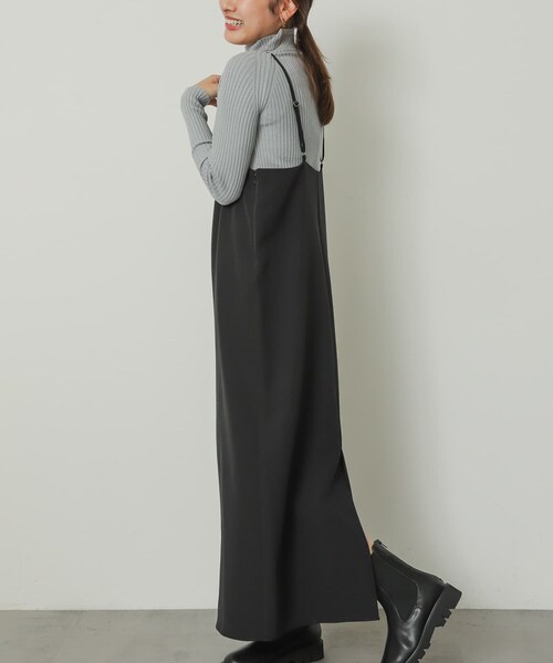 SENSE OF PLACE by URBAN RESEARCH（センスオブプレイスバイアーバンリサーチ）の「ストレートキャミワンピース（ワンピース・レディース・NAVY/BEIGE/BLACK・one）」の6枚目の写真