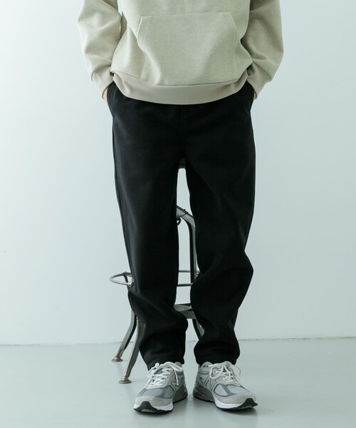 ITEMS URBANRESEARCH(アイテムズ アーバンリサーチ)の「WINDPROOF 裏フリースボンディング パンツ(その他パンツ・メンズ・GRY/KHK/BLK・M/L)」の6枚目の写真