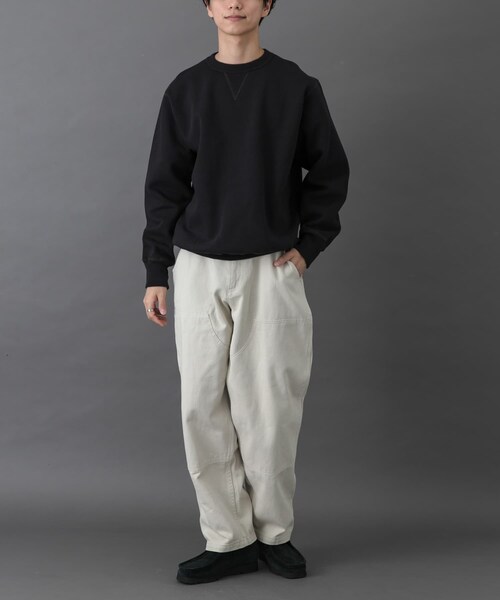 URBAN RESEARCH DOORS（アーバンリサーチドアーズ）の「FORK&SPOON　リサイクルコットン裏毛クルーネックスウェット（スウェット・メンズ・DARKPURPLE/BLACK/OATMEAL・4/5）」の10枚目の写真