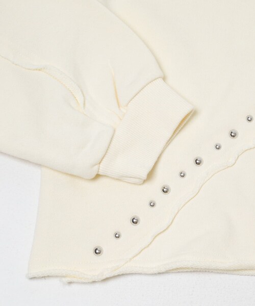 SENSE OF PLACE by URBAN RESEARCH（センスオブプレイスバイアーバンリサーチ）の「スタッズピグメントカットトップ（スウェット・レディース・CHARCOAL/IVORY/BROWN・One）」の12枚目の写真