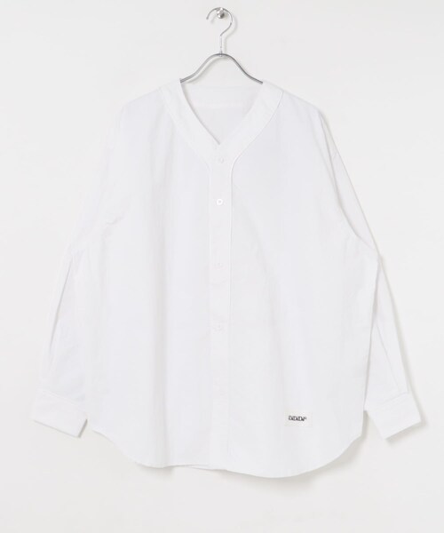 URBAN RESEARCH（アーバンリサーチ）の「dDdDdDd　NYLON BASEBALL LONG-SLEEVE SHIRTS（シャツ/ブラウス・メンズ・CHARCOAL/WHITE/BLACK/NAVY・S/M/L/XL/XXL）」の11枚目の写真