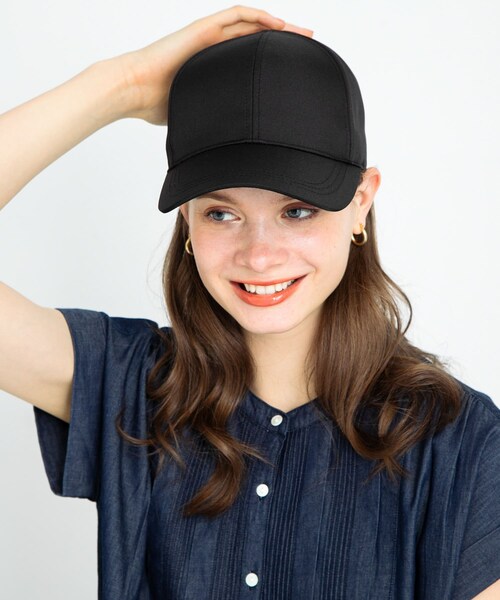 URBAN RESEARCH Sonny Label（アーバンリサーチサニーレーベル）の「UVCUTバックリボンキャップ（キャップ・レディース・ライトベージュ/ブラック/ピンク・one）」の5枚目の写真