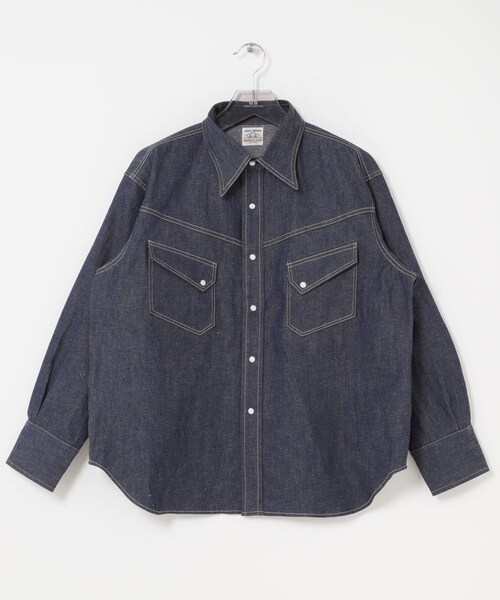 URBAN RESEARCH（アーバンリサーチ）の「SAINT M××××××　BBJ DENIM SHIRTS（シャツ/ブラウス・メンズ・L BLUE・L/XL）」の2枚目の写真