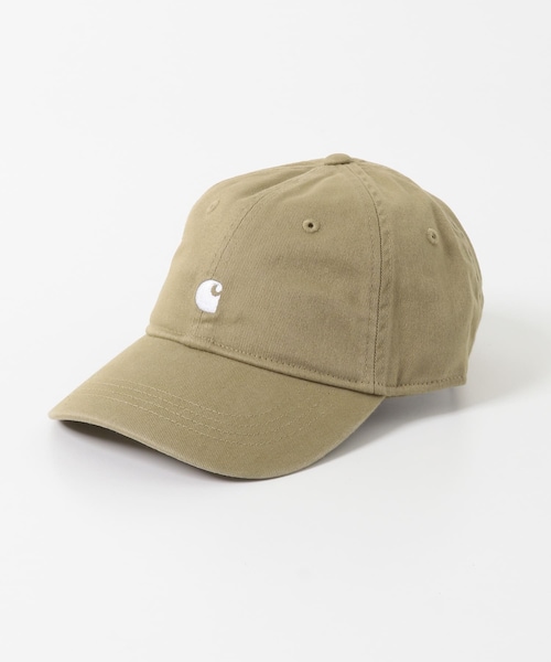 SENSE OF PLACE by URBAN RESEARCH(センスオブプレイスバイアーバンリサーチ)の「CARHARTT MADISON LOGO CAP(キャップ・メンズ・BLK/WHT/leather/WH/G.GRN/WH・One)」の2枚目の写真