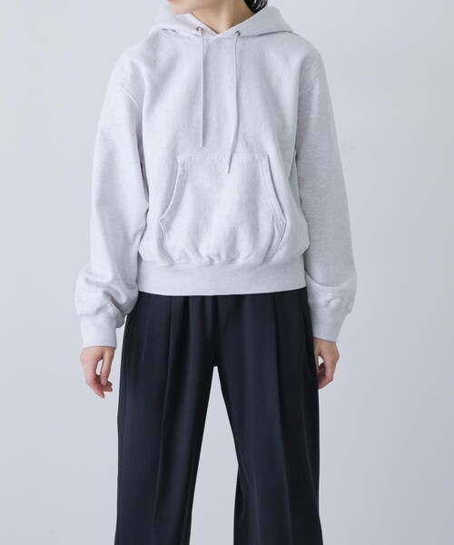 かぐれ（カグレ）の「blurhmsROOTSTOCK　Soft＆Hard Sweat Hoodie Pullover（パーカー・レディース・HeatherWh/DarkPurple・0）」の3枚目の写真