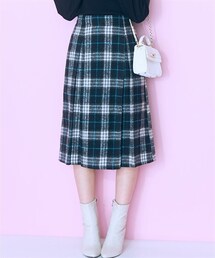marun | 大きいサイズ チェックスカート marun(スカート)